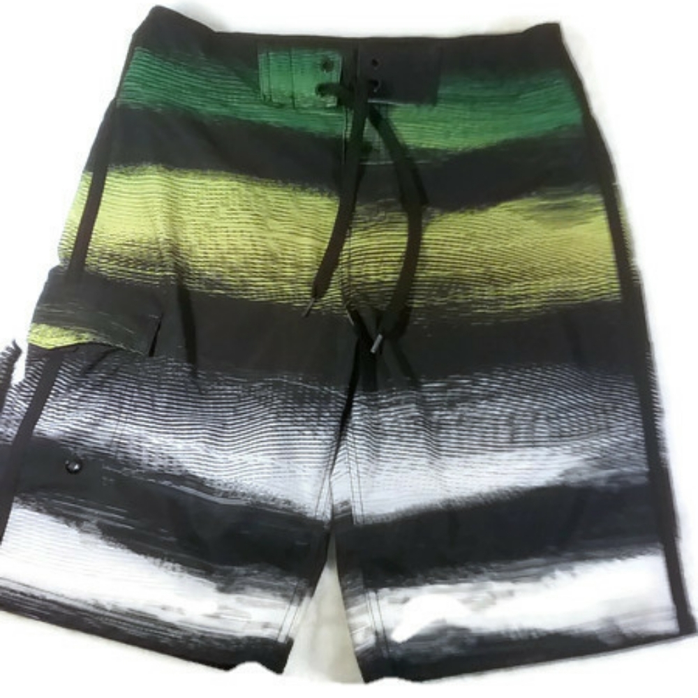 Mossimo Supply Co Green Beach Shorts Size: 32